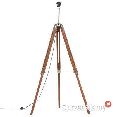 vidaXL Lampa podłogowa na trójnogu brązowoczarna mazowieckie Warszawa