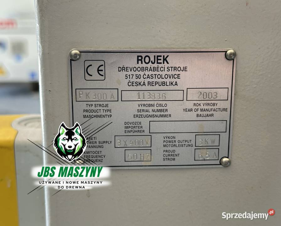ROJEK PK 300 EURO piła formatowa z podcinakiem Wolica Druga