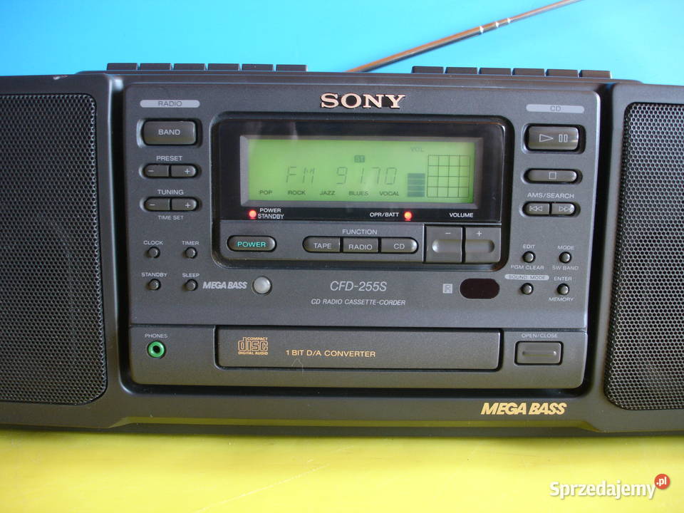 Radiomagnetofon z CD SONY CFD255S Audio Zielona Góra