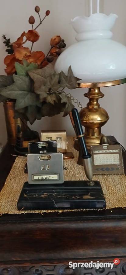 Stary biurowy kalendarz wieczny z lat 30 tych Antyki małopolskie Kraków