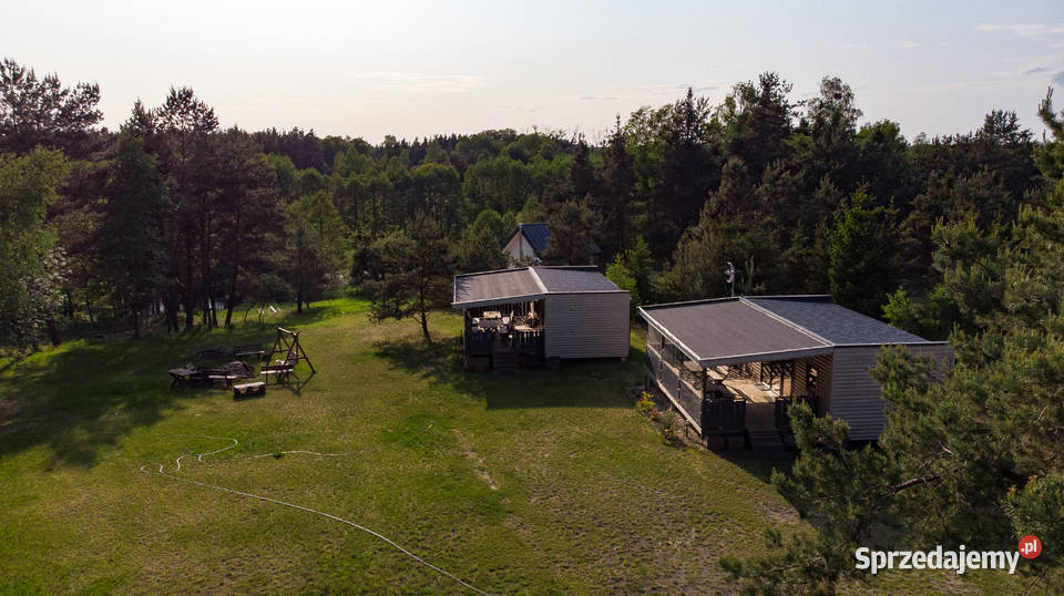 Domki drewniane rzeka kajaki Bory tucholskie Czarna Woda