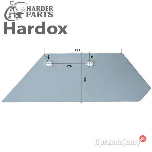 Lemiesz 300hektarów HARDOX 94601L części do podlaskie