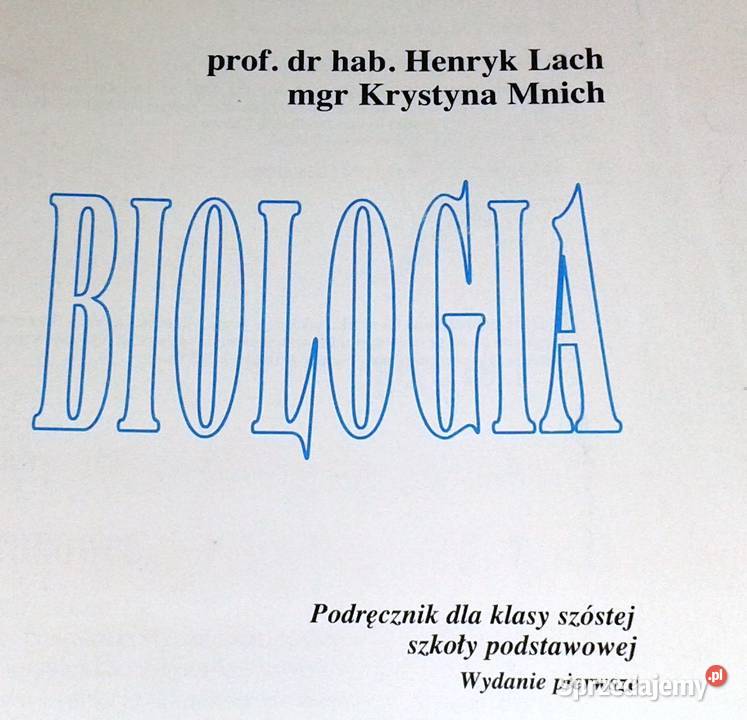 Biologia 6 Henryk Lach Krystyna Mnich Chełm