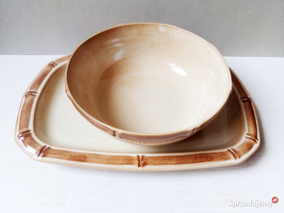 kamionkowy półmisek i miska Melitta Ceracron