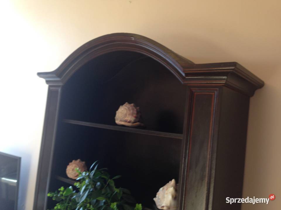 Regał drewniany piękny kształt biblioteczka Gdańsk