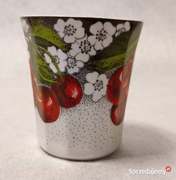 Chodzież Porcelanowy Kubek Wiśnia Wiśnie łódzkie Łódź