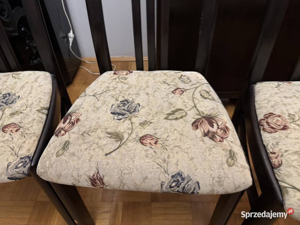 Stół drewniany z 4 krzesłami Warszawa sprzedam