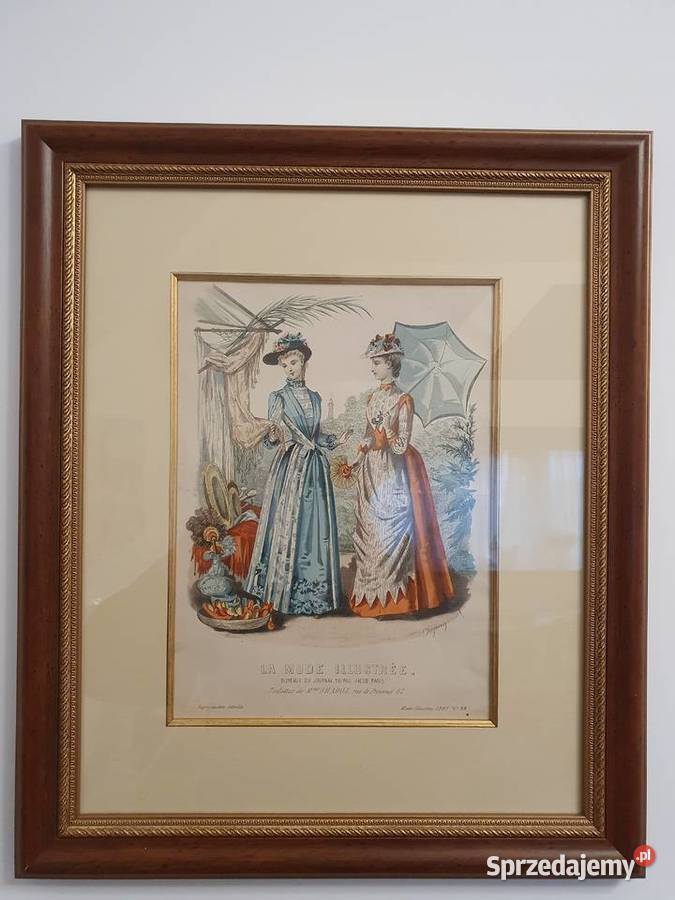 Kolekcja 3 obrazów grafik z czasopisma La Mode Piaseczno sprzedam