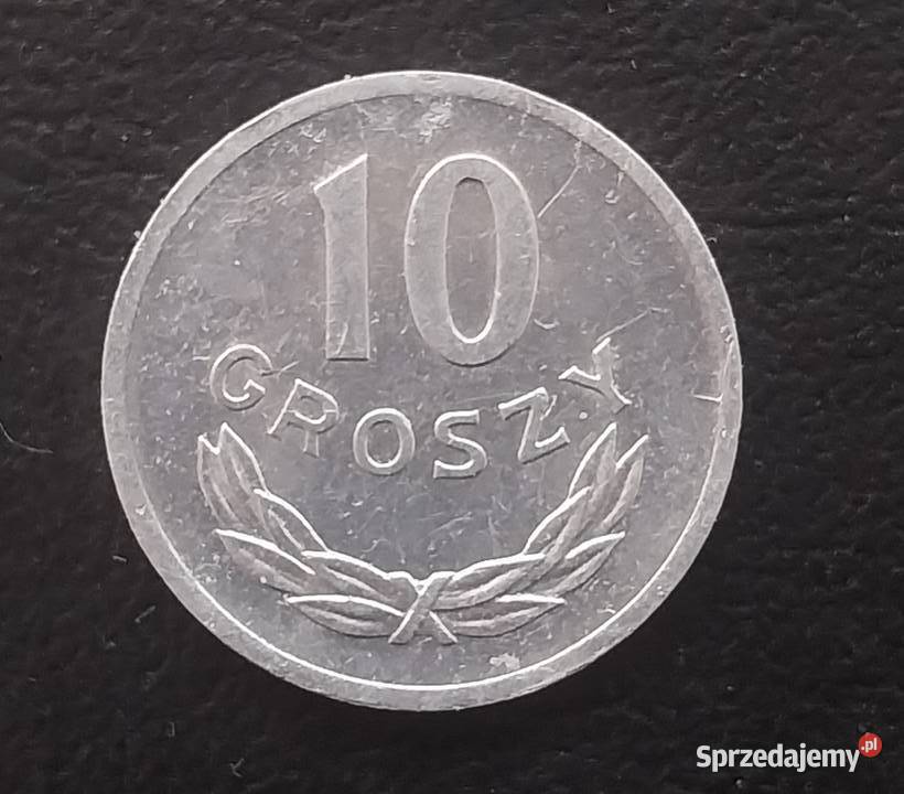Moneta 10 groszy z 1975 roku Warszawa