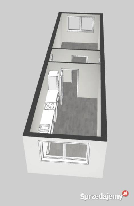 KONTENER BIUROWY MIESZKLANY KUCHNIA KORYTARZ Wrocław