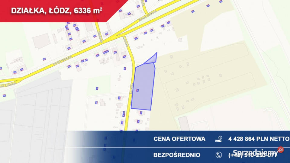 Działka inwestycyjna pod segmenty bliźniaki budowlana łódzkie Łódź