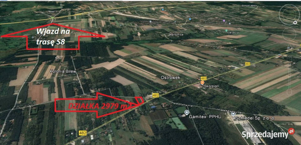 Działkę sprzedam Okup Wielki 2979m2 2979m2 łódzkie sprzedam