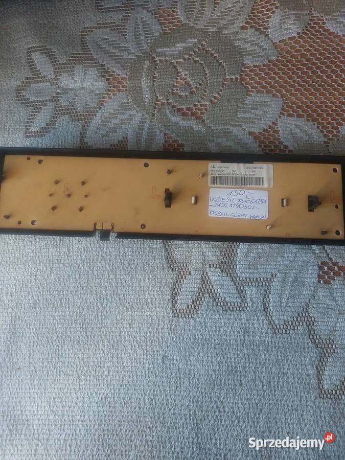 INDESIT XWE61251 21021790302 MODUŁ GÓRNY PRALKI Nowy Sącz sprzedam