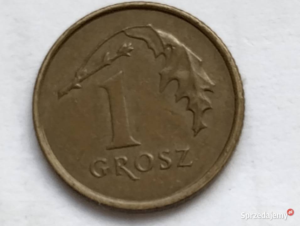 Moneta 1 grosz 1990 r Warszawa