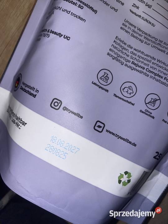 Kolagen w proszku well be wildberry 250g podkarpackie Złotniki