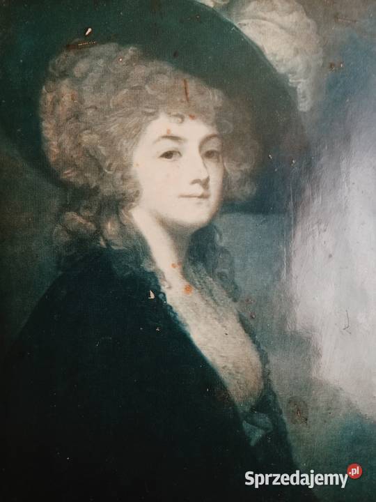 Stary drewniany obrazek w stylu vintage Portret Ruda Śląska