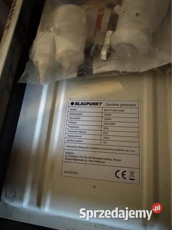 Agregat prądotwórczy Blaupunkt sprzedam