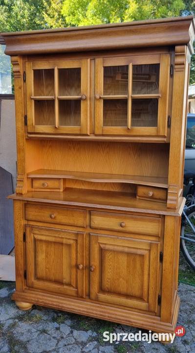 Kredens drewniany wiejski jasny Kamieniec Ząbkowicki sprzedam