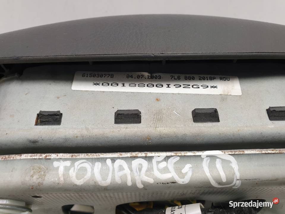 VW Touareg PODUSZKA POWIETRZNA KIEROWCY Airbag Rudka