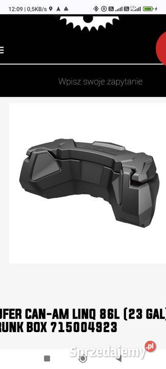 Can am outlander kufer 86l nieuszkodzony Limanowa sprzedam