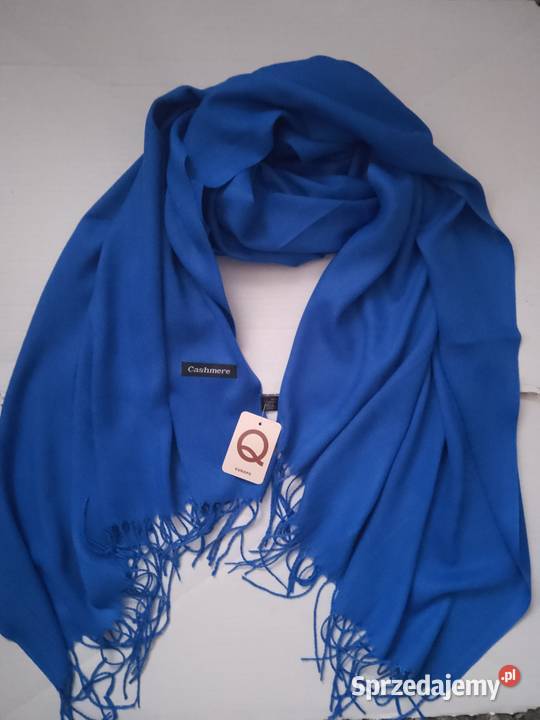 Duży szalik damski frędzle Cashmere Chrzanów