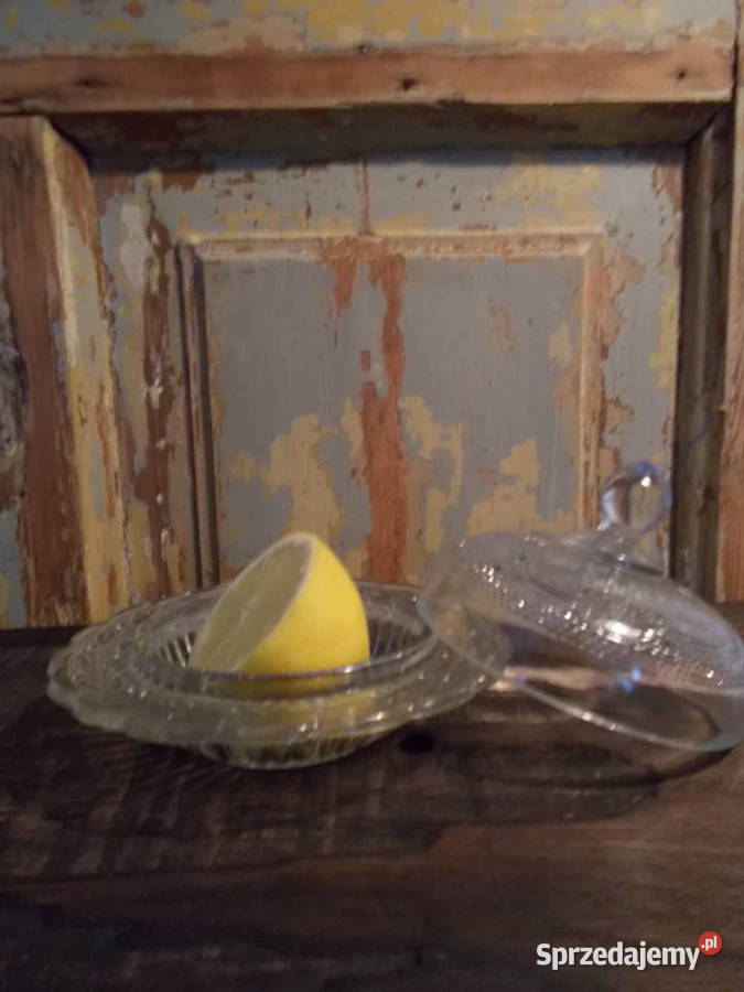 Stara Maselnica Pojemnik Hortensja Vintage Porcelana i szkło Szczecin