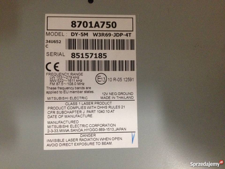 RadioCD Mitsubishi ASX 2019fabrycznie nowe dolnośląskie sprzedam