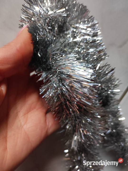 długi łańcuch choinkowy srebrny błyszczący świętokrzyskie Kielce