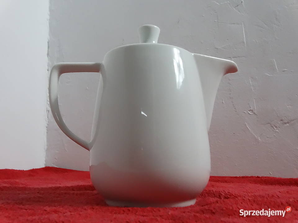 Kultowy Dzbanek Melitta Biała Porcelana Vintage Biłgoraj