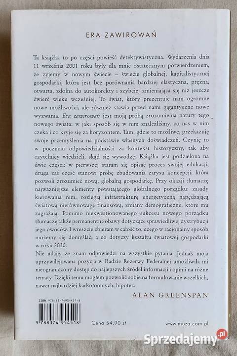Alan Greenspan era zawirowań Warszawa