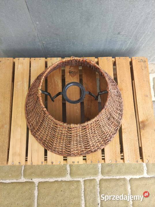 Stylowy abażur wiklinowy styl boho rustykalny