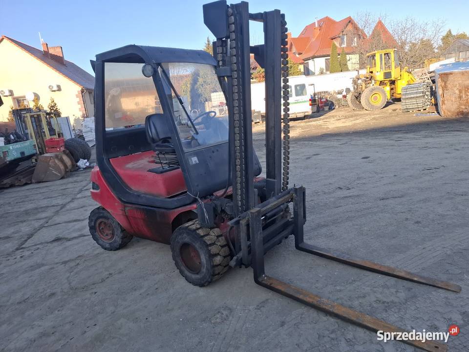 Wózek widłowy Linde H25D przesów boczny wideł Targoszyn