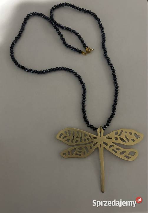 Naszyjnik mosiężna ważka Broszki Bydgoszcz