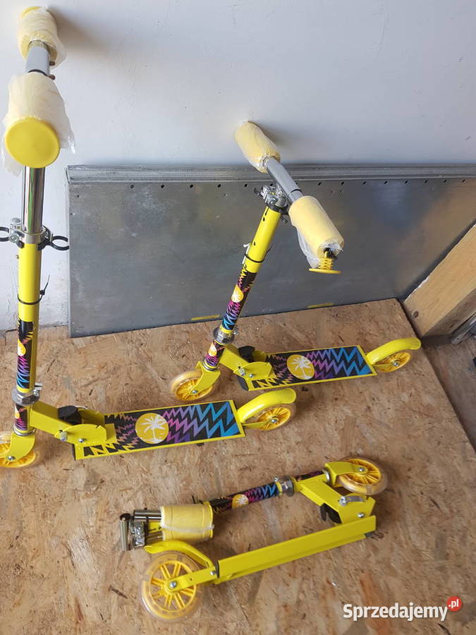 HULAJNOGA SKŁADANA DZIECI żółta palma Głogowa sprzedam