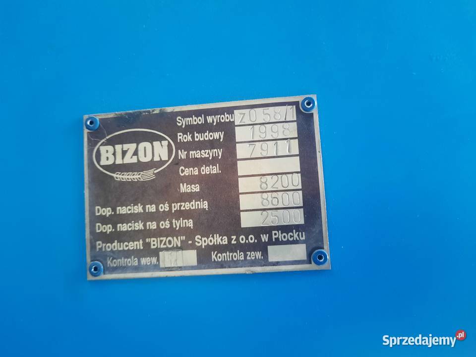 KOMBAJN BIZON REKORD Z058 nieuszkodzony Szydłowiec