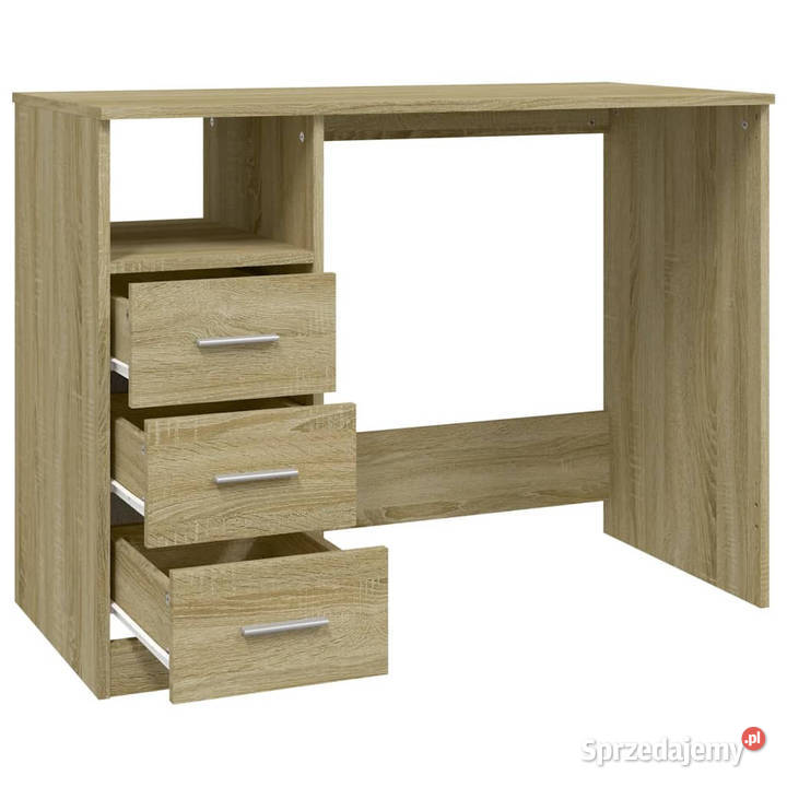Biurko z szufladami dąb sonoma 102x50x76 Warszawa sprzedam