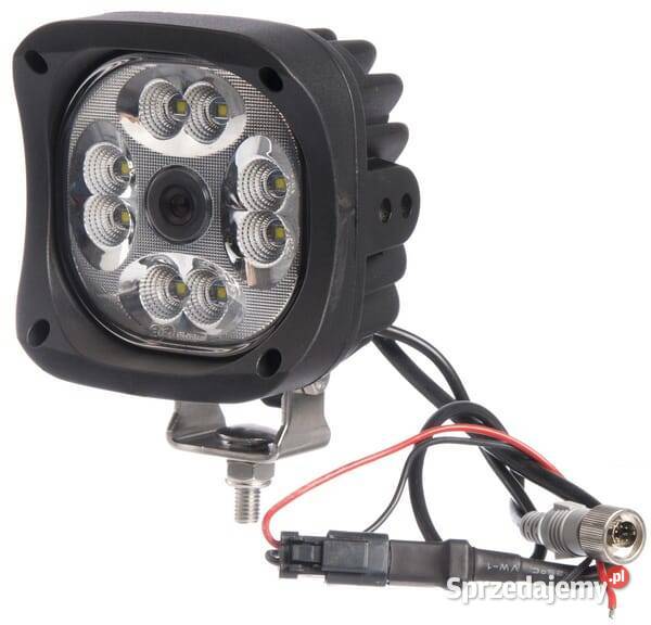 Lampa robocza LED z kamerą kwadratowa CAS66090KR Kamionna