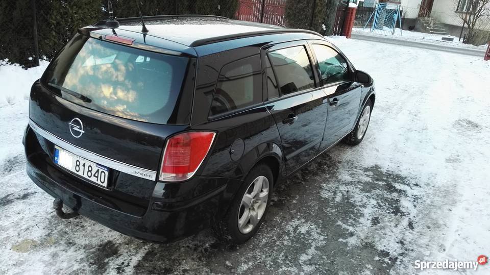 Opel Astra III Kombi 2005 OKAZJA czarny Astra Andrychów sprzedam