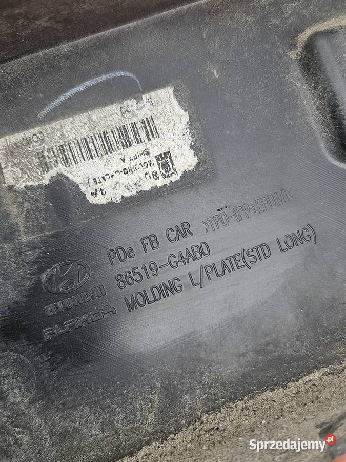 Hyundai i30 III ramka podkładka pod tablice Warszawa