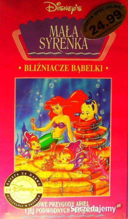 Kaseta VHS firmowo nagrana Mała syrenka Przygody Kraków