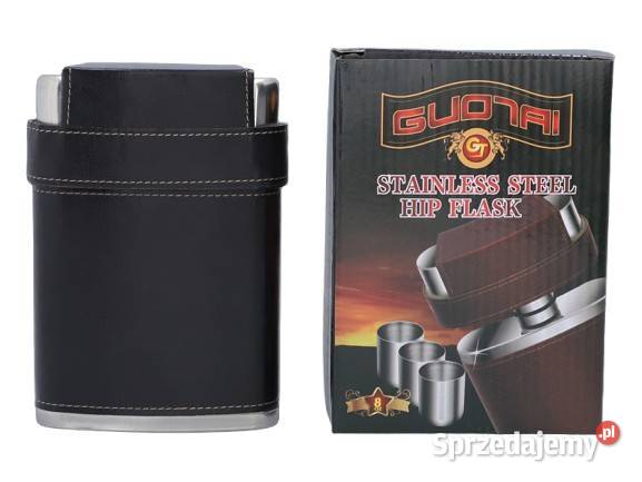 Czarna Piersiówka w Zestawie z Trzema