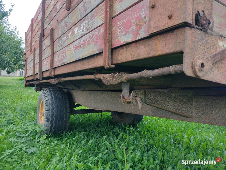 Przyczepa rolnicza jednoosiowa wywrotka na trzy kujawsko-pomorskie Sośno
