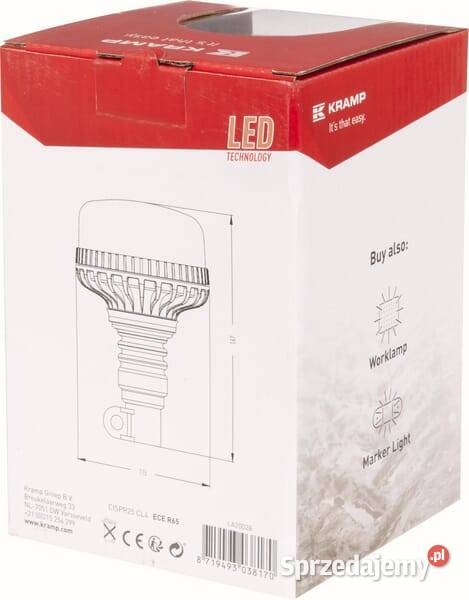 Lampa błyskowa LED 17W 1224V na uchwyt Kamionna