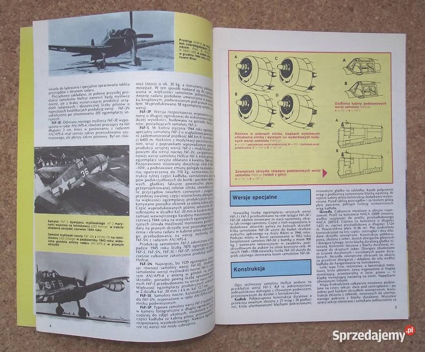 W Gawrych Samolot myśliwski F6F Hellcat militaria, broń, wojskowość