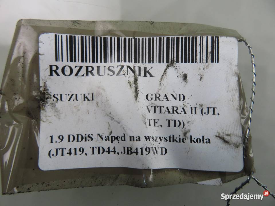 ROZRUSZNIK SUZUKI GRAND VITARA II 19 DDiS D7R44 Części samochodowe