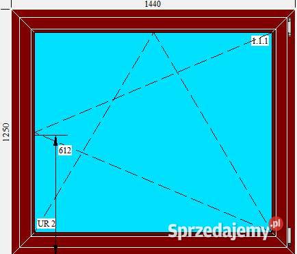OKNO PCV 1440 X 1250 MAHOŃ