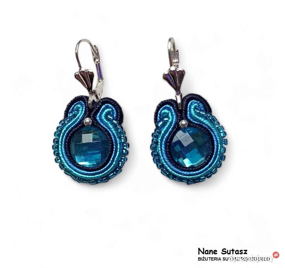 Kolczyki Sutasz rękodzieło Nane Sutasz Lubań