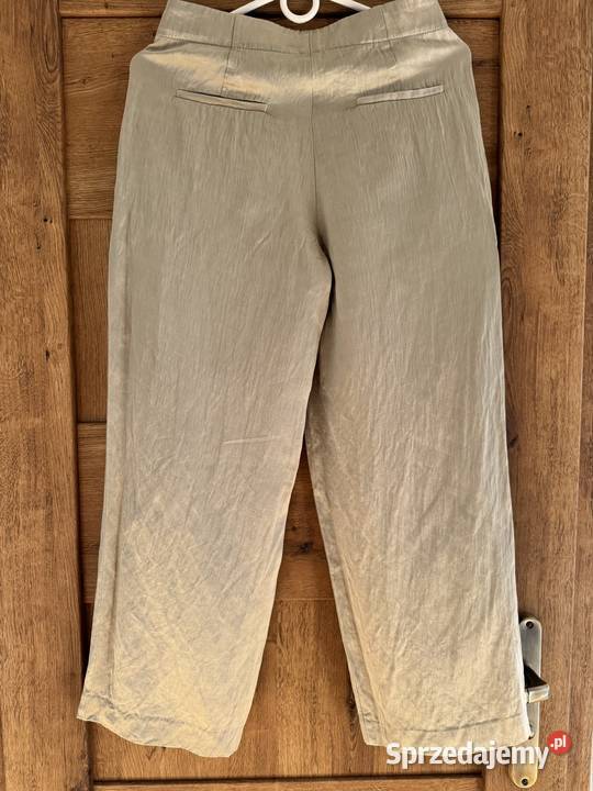 Spodnie damskie 34 Massimo Dutti wiskoza len Częstochowa