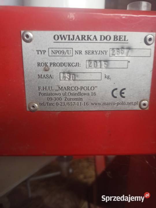 Owijarka do bel sprzedam