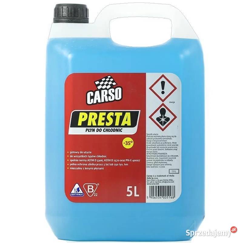 Płyn do Chłodnic Niebieski 5L 35C K2 Carso